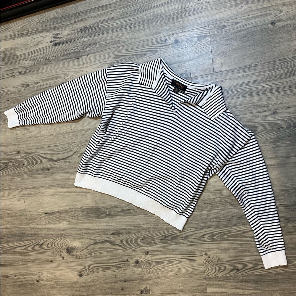 TRUTH Striped Long-sleeve With Collar